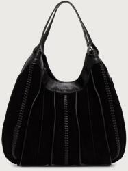 Gianni Chiarini shopper női velúrbőr DUA - fekete Univerzális méret