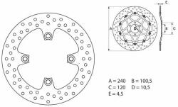 BREMBO Oro Fix féktárcsa - 68B40779 BREMBO Fékrendszer és alkatrészei Fékbetétek, fékpofák és féktárcsák Féktárcsák