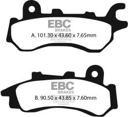 EBC Brakes EBC FA716 első fékbetét (1 tárcsához, organikus, kevlar) EBC Brakes Fékrendszer és alkatrészei Fékbetétek, fékpofák és féktárcsák Tárcsafékbetétek