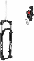 ZOOM 868S MTB 29" teleszkópos villa - fekete, kormányról állítható PopLock, 100 mm rugóút, Boost 15-110 mm átütőtengelyhez, kúpos, menetes nélküli nyakcső (1''1-8-1"1-2), külső, tárcsafék kompatibilis ZOOM