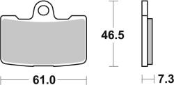 BREMBO utcai szinterelt fémbetétek - 07HD19SA BREMBO Fékrendszer és alkatrészei Fékbetétek, fékpofák és féktárcsák Tárcsafékbetétek