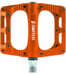 SWITCH Freeride alumínium pedál MTB/Downhill/BMX-hez, narancssárga, 9/16 menettel, tüskékkel (pár) 100x90 mm SWITCH Egyéb járművek Kerékpározás Kerékpár-alkatrészek Kerékpár-pedálok