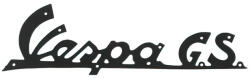 Vespa GS fekete jelvény Vespa Váz, idomok és járműkiegészítők Matricák és járműdekoráció Emblémák, jelvények és típusfeliratok - motomotors - 3 734 Ft