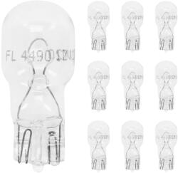 Flösser izzó 12V 10W, W2, 1x9, 5d, T13 ék, átlátszó (irányjelzőhöz), 10 db/doboz FLOSSER Elektromos alkatrészek Világítás és fényjelzés Izzók Jelző- és műszerizzók W2.1x9.5d/T10 üvegtalpas izzók