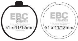 EBC Brakes EBC FA035 fékbetét készlet (1 tárcsához) EBC Brakes Fékrendszer és alkatrészei Fékbetétek, fékpofák és féktárcsák Tárcsafékbetétek