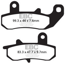 EBC Brakes EBC FA157 fékbetét szett (1 tárcsához) EBC Brakes Fékrendszer és alkatrészei Fékbetétek, fékpofák és féktárcsák Tárcsafékbetétek