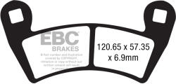 EBC Brakes EBC FA452TT fékbetét szett (1 tárcsához) EBC Brakes Fékrendszer és alkatrészei Fékbetétek, fékpofák és féktárcsák Tárcsafékbetétek
