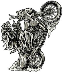 Lethal Threat MINI WHEELY REAPER matrica (60x80 mm) LETHAL THREAT Váz, idomok és járműkiegészítők Matricák és járműdekoráció Egyéb matricák és dekorációs elemek