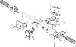 NIU KQI2 első burkolat NIU Egyéb járművek Elektromos rollerek és alkatrészek Elektromosroller-burkolatok és takaróelemek