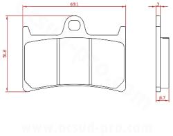 BREN PLAQUETTE DE FREIN MOTO Kerámia Fékbetét Yamaha 600 YZF-R6 1999> Első, 700 MT-07 2014> Első, 800 FZ8 N 2011> Első, 900 MT-09 2017> Első, 1000 FZ1 2006-2012 Első, 1300 XJR 1999-2011, TMAX 530-560CC Els