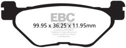EBC Brakes EBC SFA319HH robogó fékbetét szett (1 tárcsához) EBC Brakes Fékrendszer és alkatrészei Fékbetétek, fékpofák és féktárcsák Tárcsafékbetétek