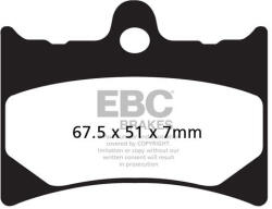 EBC Brakes EBC FA126R fékbetét szett (1 tárcsához) EBC Brakes Fékrendszer és alkatrészei Fékbetétek, fékpofák és féktárcsák Tárcsafékbetétek