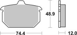 BREMBO Street Carbon Kerámia Fékbetétek - 07HD0413 BREMBO Fékrendszer és alkatrészei Fékbetétek, fékpofák és féktárcsák Tárcsafékbetétek