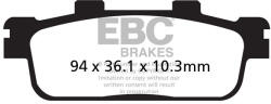 EBC Brakes EBC FA427R fékbetét garnitúra (1 tárcsához) EBC Brakes Fékrendszer és alkatrészei Fékbetétek, fékpofák és féktárcsák Tárcsafékbetétek