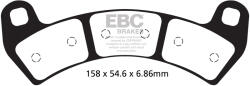 EBC Brakes EBC FA680R fékbetét garnitúra (1 tárcsához) EBC Brakes Fékrendszer és alkatrészei Fékbetétek, fékpofák és féktárcsák Tárcsafékbetétek