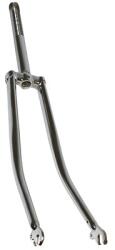 P2R (Vélo) P2R 650B városi kerékpár villa, acél, krómozott, merev, ívelt, menetes nyakkal, 22, 2 mm (kónusz 26, 4 mm) P2R (Vélo) Egyéb járművek Kerékpározás Kerékpár-alkatrészek Kerékpárvillák és villaalkatrésze