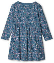 Tchibo - Kislány jersey ruha - nő - méret 122/128 - kék/virágos