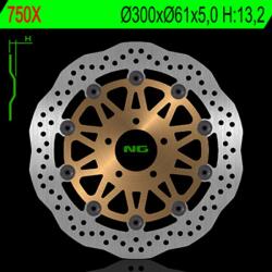 NG Brake Disc NG BRAKES Petal Lebegő - 750X NG Brake Disc Fékrendszer és alkatrészei Fékbetétek, fékpofák és féktárcsák Féktárcsák