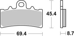 BREMBO utcai szénszál-kerámia fékbetétek - 07GR18CC BREMBO Fékrendszer és alkatrészei Fékbetétek, fékpofák és féktárcsák Tárcsafékbetétek