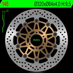 NG Brake Disc NG BRAKES Úszó - 145 NG Brake Disc Fékrendszer és alkatrészei Fékbetétek, fékpofák és féktárcsák Féktárcsák