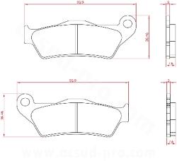 BREN BRENTA BR6027 fékbetét motorkerékpárhoz offroad, KTM 400-600-620-640 LC4 első / Husqvarna 250-350-410-570-610 TE első / Moto-Guzzi 1200 Griso, Norge hátsó / Sherco 250-300-450-510 SE első BREN Fékrend