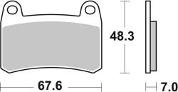 BREMBO Street Szinterelt Fém Fékbetétek - 07GR83SA BREMBO Fékrendszer és alkatrészei Fékbetétek, fékpofák és féktárcsák Tárcsafékbetétek
