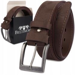Beltimore Férfi bőr Öv 4 cm széles klasszikus barna prémium Beltimore (W50_85)