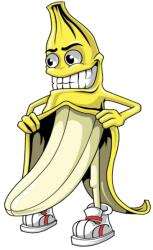 Lethal Threat MINI NASTY BANANA matrica (60x80 mm) LETHAL THREAT Váz, idomok és járműkiegészítők Matricák és járműdekoráció Egyéb matricák és dekorációs elemek