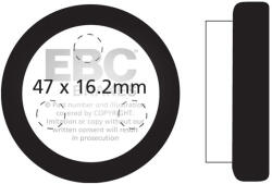 EBC Brakes EBC FA021 fékbetét (1 tárcsához, komplett) EBC Brakes Fékrendszer és alkatrészei Fékbetétek, fékpofák és féktárcsák Tárcsafékbetétek
