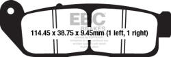 EBC Brakes EBC FA672 fékbetét (1 tárcsához, komplett) EBC Brakes Fékrendszer és alkatrészei Fékbetétek, fékpofák és féktárcsák Tárcsafékbetétek