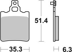 BREMBO Street Szénszálas-Kerámia Fékbetétek - 07BB1305 BREMBO Fékrendszer és alkatrészei Fékbetétek, fékpofák és féktárcsák Tárcsafékbetétek