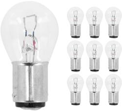 Flösser 12V 21W izzó, BA15D, átlátszó (dobozban, 10 db) FLOSSER Elektromos alkatrészek Világítás és fényjelzés Izzók Egyéb foglalatú járműizzók