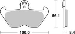 BREMBO utcai szinterelt fémbetétek - 07BB24LA BREMBO Fékrendszer és alkatrészei Fékbetétek, fékpofák és féktárcsák Tárcsafékbetétek