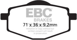 EBC Brakes EBC SFA101 robogó fékbetét (1 tárcsához, szett) EBC Brakes Fékrendszer és alkatrészei Fékbetétek, fékpofák és féktárcsák Tárcsafékbetétek