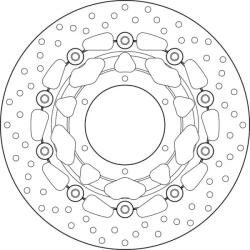 BREMBO Oro Lengőféktárcsa - 78B40838 BREMBO Fékrendszer és alkatrészei Fékbetétek, fékpofák és féktárcsák Féktárcsák