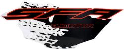 QJ-MOTOR SFA SFA1000 bal oldali matrica (homokszínű) QJ-MOTOR Váz, idomok és járműkiegészítők Matricák és járműdekoráció Egyéb matricák és dekorációs elemek