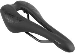 NEWTON Route-VTT fekete komfort nyereg középső nyílással, 269x140 mm, acél sín, fekete NEWTON Egyéb járművek Kerékpározás Kerékpár-alkatrészek Kerékpárnyergek