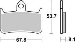 BREMBO Street szénszálas-kerámia fékbetétek - 07HO2807 BREMBO Fékrendszer és alkatrészei Fékbetétek, fékpofák és féktárcsák Tárcsafékbetétek