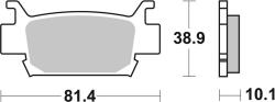 BREMBO Off-Road Szintermetál Fékbetétek - 07HO58SD BREMBO Fékrendszer és alkatrészei Fékbetétek, fékpofák és féktárcsák Tárcsafékbetétek