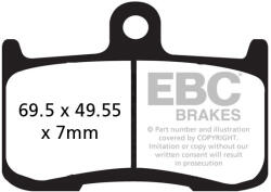 EBC Brakes EBC EPFA347HH Extreme Pro első fékbetét garnitúra (1 tárcsához) EBC Brakes Fékrendszer és alkatrészei Fékbetétek, fékpofák és féktárcsák Tárcsafékbetétek