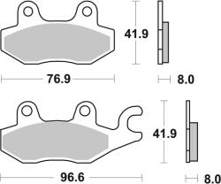 BREMBO Off-Road Fémszinter Fékbetétek - 07YA22SX BREMBO Fékrendszer és alkatrészei Fékbetétek, fékpofák és féktárcsák Tárcsafékbetétek