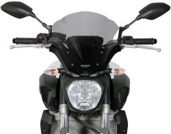 MRA NRM szélvédő YAMAHA MT-07 RM04 2014-2017, fekete MRA Váz, idomok és járműkiegészítők Szélvédők és tartozékaik Szélvédők Motorkerékpár- és robogószélvédők