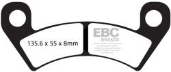 EBC Brakes EBC FA610R fékbetét garnitúra (1 tárcsához) EBC Brakes Fékrendszer és alkatrészei Fékbetétek, fékpofák és féktárcsák Tárcsafékbetétek