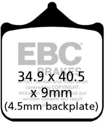 EBC Brakes EBC EPFA604/4HH Extreme Pro fékbetét (1 tárcsához) EBC Brakes Fékrendszer és alkatrészei Fékbetétek, fékpofák és féktárcsák Tárcsafékbetétek