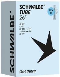 SCHWALBE (Vélo) SCHWALBE belső gumi 26 x 30-47, TPU, Clik szelep 40 mm (30-47x559-597) (SCV12) SCHWALBE (Vélo) Egyéb járművek Kerékpározás Kerékpár-alkatrészek Kerékpárkerekek és kerékalkatrészek Kerékpár-belső gumik