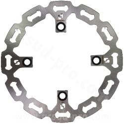 BREN BRENTA első féktárcsa maxirobogóhoz HONDA SH 2001-2008 / DYLAN 125cc-150cc 2000-2009 Ø220mm (OEM: 45351-KGF-900) BREN Fékrendszer és alkatrészei Fékbetétek, fékpofák és féktárcsák Féktárcsák