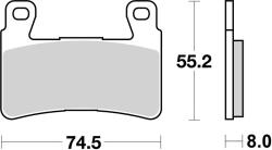 BREMBO Verseny Carbon-Ceramic Fékbetétek - 07HO45RC BREMBO Fékrendszer és alkatrészei Fékbetétek, fékpofák és féktárcsák Tárcsafékbetétek