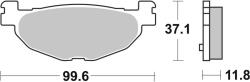BREMBO Robogó Szintermetál Fékbetétek - 07059XS BREMBO Fékrendszer és alkatrészei Fékbetétek, fékpofák és féktárcsák Tárcsafékbetétek