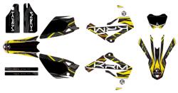 Krm Pro Ride matrica szett 50 A Boite Rieju 50 MRT 2009-2021 fekete-sárga (teljes) KRM PRO RIDE Váz, idomok és járműkiegészítők Matricák és járműdekoráció Egyéb matricák és dekorációs elemek