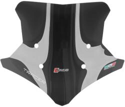 Faco motoros szélvédő Yamaha 900 Tracer 2015-2017, füstszínű, megerősített (alacsony, magasság: 355 mm) Faco Váz, idomok és járműkiegészítők Szélvédők és tartozékaik Szélvédők Motorkerékpár- és robogószélv